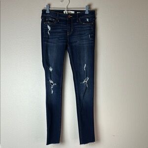 Hollister Jeans Womens Sz 27 Blue Skinny Stretch